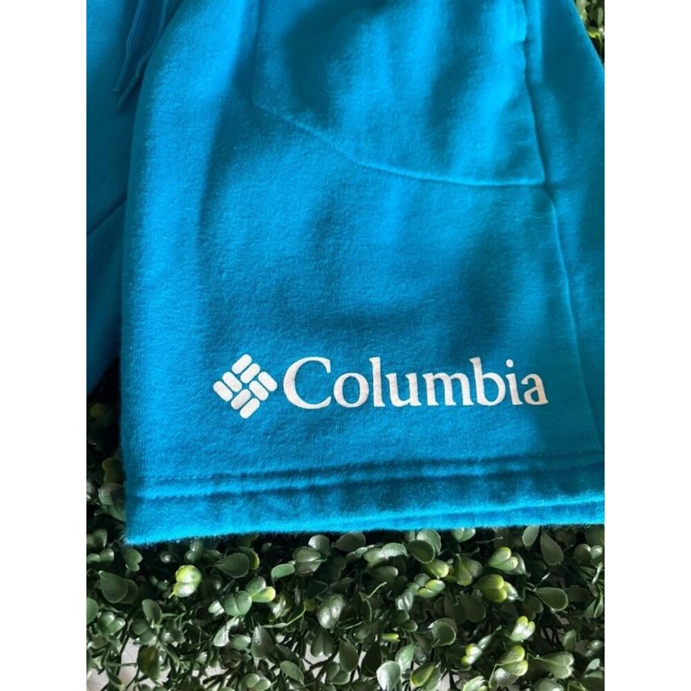 Columbia Blue Fleece Shorts Boys Size M 10-12 Gorpcore Loungewear